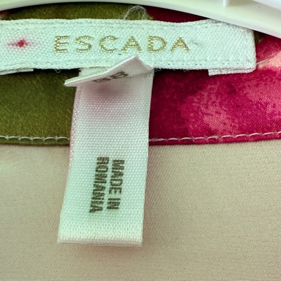Escada Pink Floral Blouse - Picture 3 of 6